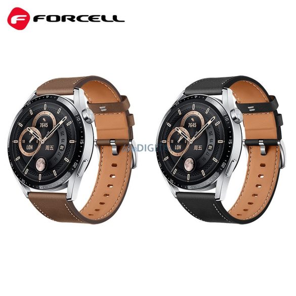 FORCELL F-DESIGN FS21 curea din piele ecologică SAMSUNG Watch 20 mm maro