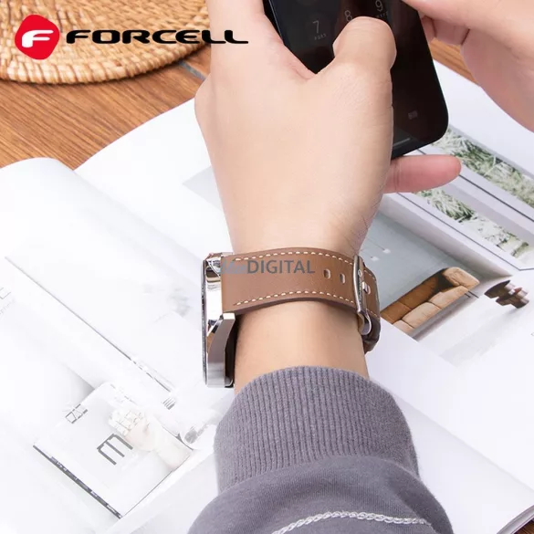 FORCELL F-DESIGN FS21 curea din piele ecologică SAMSUNG Watch 22 mm maro