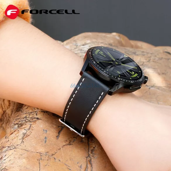 FORCELL F-DESIGN FS21 curea din piele ecologică SAMSUNG Watch 22 mm maro