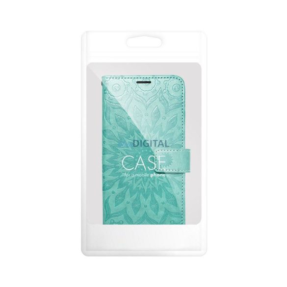 Carcasă de carte MEZZO Samsung Galaxy A06 4G/5G - verde "mandala"