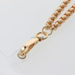   LANȚ #42 Colier pentru telefon, pandantiv pentru telefon / lungimea cordonului 40cm (20cm în buclă) / agățat pe încheietura mâinii - culoare aurie