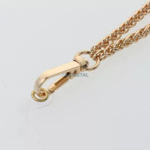 LÁNC #43 Colier pentru telefon, pandantiv pentru telefon / lungime cordon 40cm (20cm în buclă) / agățat pe încheietura mâinii - culoare aurie