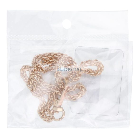 LÁNC #43 Colier pentru telefon, pandantiv pentru telefon / lungime cordon 40cm (20cm în buclă) / agățat pe încheietura mâinii - culoare aurie