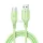 FORCELL F-ENERGY C341 cablu USB-A - Micro USB QC3.0 2,4A 18W silicon 1 m verde