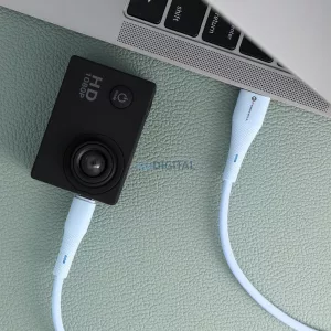 FORCELL F-ENERGY C341 cablu USB-A - Micro USB QC3.0 2,4A 18W silicon 1 m albastru