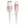 FORCELL F-ENERGY C352 cablu USB-A Type-C QC4.0 3A 66W gradient 1 m alb