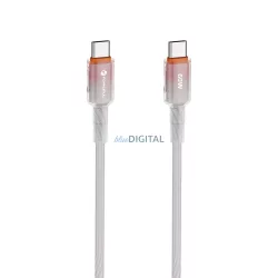   FORCELL F-ENERGY C354 tip C la tip C cablu QC4.0 PD 3A 60W Gradient 1 m alb