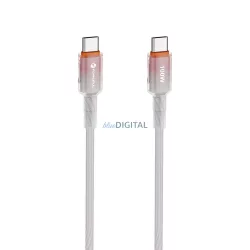   FORCELL F-ENERGY C357 tip C la tip C cablu QC4.0 PD 5A 100W Gradient 1 m alb
