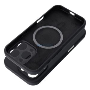Carcasă SILICONE 2mm MagSafe compatibilă pentru iPhone 15 Pro - negru