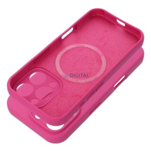 Carcasă SILICONE 2mm MagSafe compatibilă pentru iPhone 15 Pro - roz