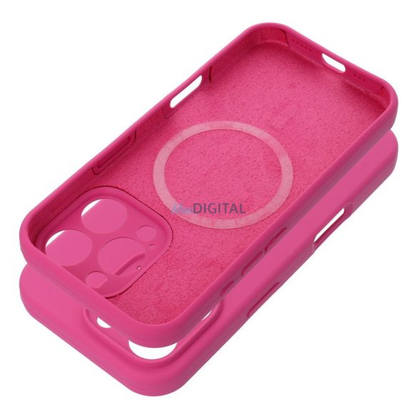 Carcasă SILICONE 2mm MagSafe compatibilă pentru iPhone 15 Pro - roz