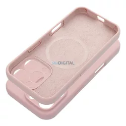   HUSĂ! - Carcasă SILICONE 2mm MagSafe compatibilă pentru iPhone 16 - roz pal