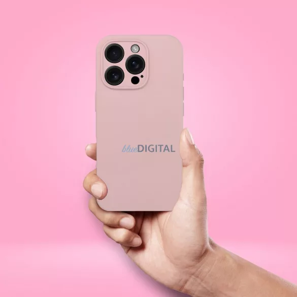 HUSĂ! - Carcasă SILICONE 2mm MagSafe compatibilă pentru iPhone 16 Pro - roz pal