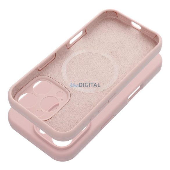 Carcasă SILICONE 2mm MagSafe compatibilă pentru iPhone 16 Pro Max - roz pal