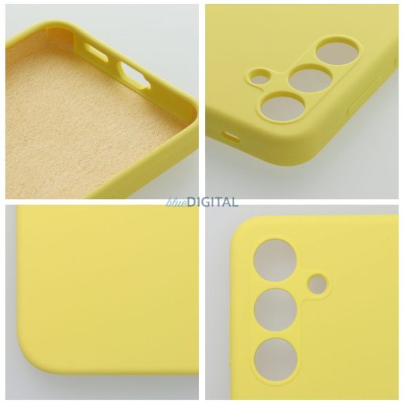 Carcasă din SILICON 2mm Samsung Galaxy A06 4G - galben lămâie