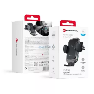Încărcător wireless FORCELL F-GRIP Grand (F-24) 15W argintiu