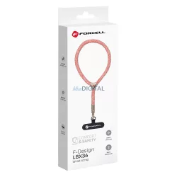   FORCELL F-DESIGN L8X36 lungime reglabilă (bucla max. 18 cm) roz alb