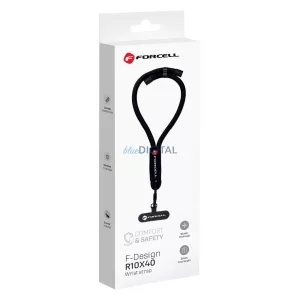FORCELL F-DESIGN R10X40 lungime reglabilă (bucla max. 20 cm) negru