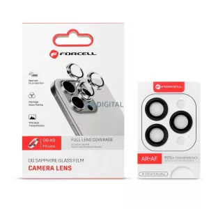 Forcell Premium Camera Lens obiectiv de aparat de fotografiat de protecție din sticlă temperată cu garnitură violet iPhone 14/14 Plus