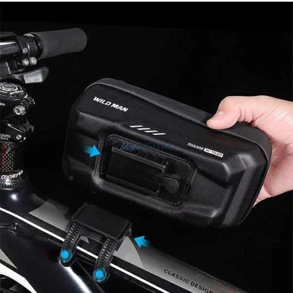 Geantă de călătorie WILDMAN pentru cadru de bicicletă cu fermoar 1L (4"-7") XS2 negru