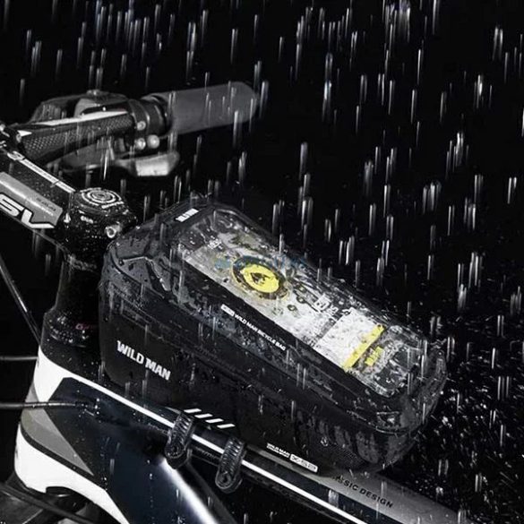 Geantă de călătorie WILDMAN pentru cadru de bicicletă cu fermoar 1L (4"-7") XS2 negru