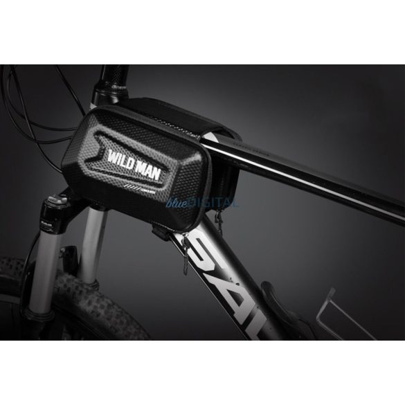 Geantă de călătorie WILDMAN pentru cadru de bicicletă cu fermoar 1,2L (4"-7") E6S negru