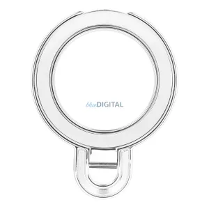 Suport telefonic CIRCLE - stick-on - argintiu