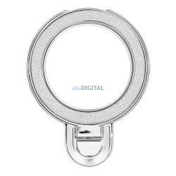 Suport telefon CIRCLE GLITTER - stick-on - argintiu