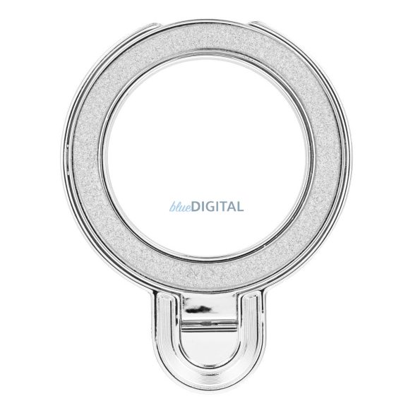 Suport telefon CIRCLE GLITTER - stick-on - argintiu