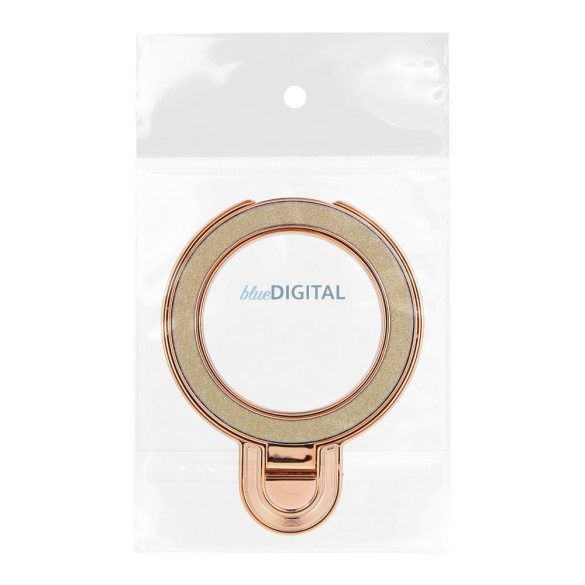 Suport telefon CIRCLE GLITTER - stick-on - auriu