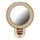 Suport telefon CIRCLE MIRROR - stick-on - auriu