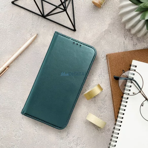 HUSĂ! - Carcasă de carte SMART MAGNETO Motorola Moto G56 - verde închis