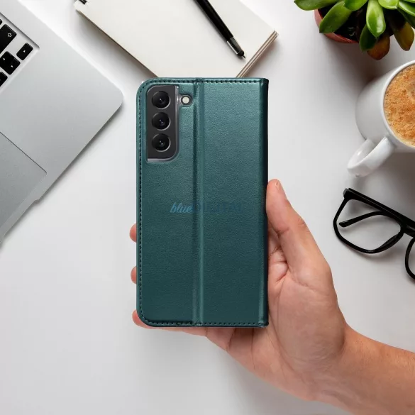 HUSĂ! - Carcasă de carte SMART MAGNETO Motorola Moto G56 - verde închis