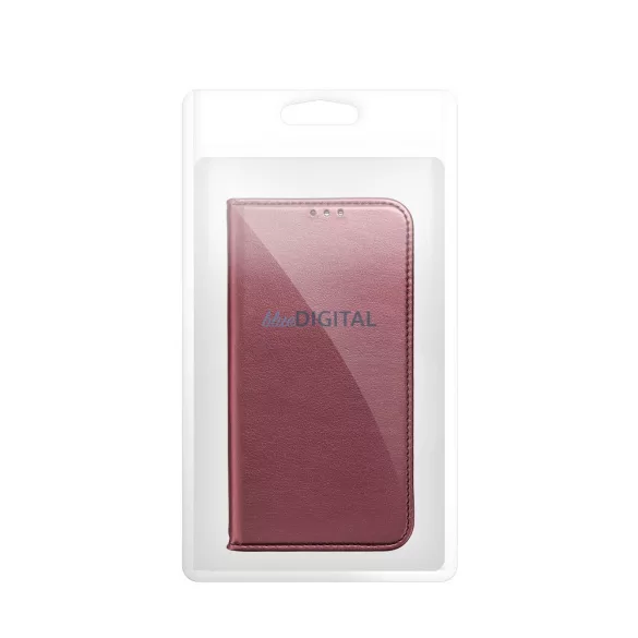HUSĂ! - Carcasă carte SMART MAGNETO Motorola Moto G56 - burgundy