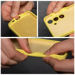   HUSĂ! - SILICON 2mm caz Xiaomi Redmi Notă 14S - galben lamaie