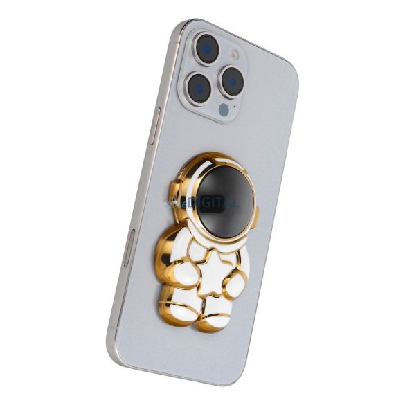 Suport pentru telefon ASTRONAUT - clip-on - alb