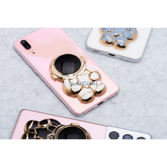 Suport pentru telefon ASTRONAUT - clip-on - alb