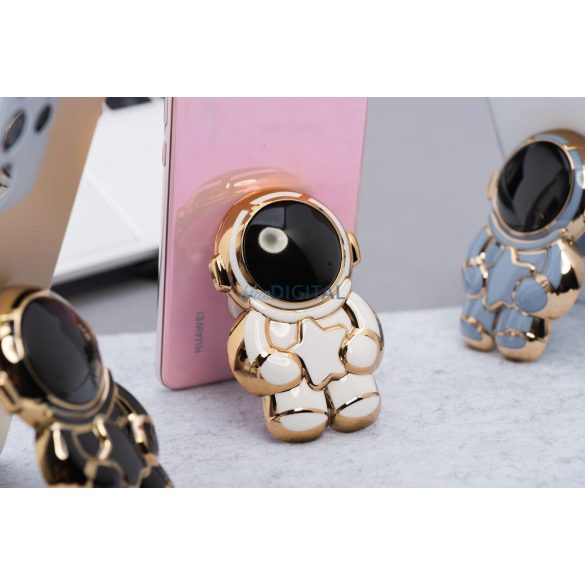 Suport pentru telefon ASTRONAUT - clip-on - alb