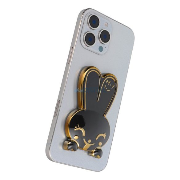 Suport telefon RABBIT - clip-on - negru