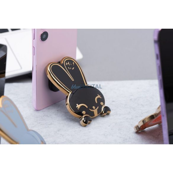 Suport telefon RABBIT - clip-on - negru