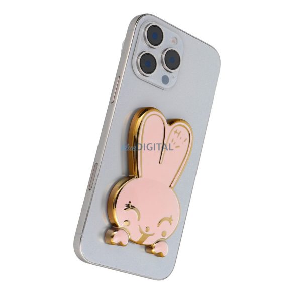 Suport telefon RABBIT - stick-on - roz