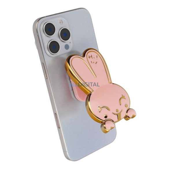 Suport telefon RABBIT - stick-on - roz