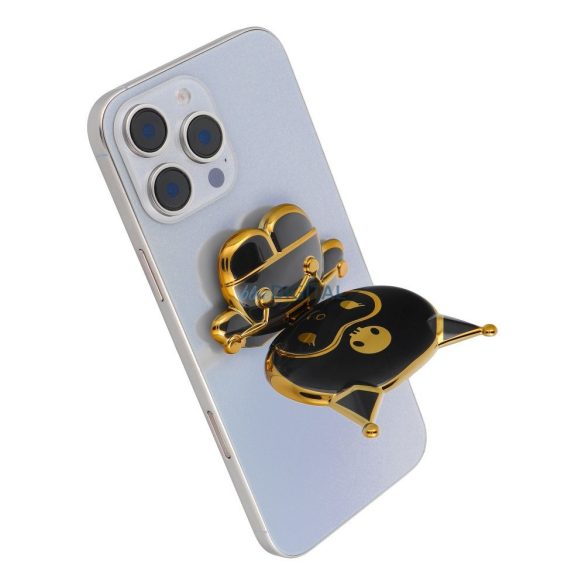 Suport pentru telefon DOLL - clip-on - czarny