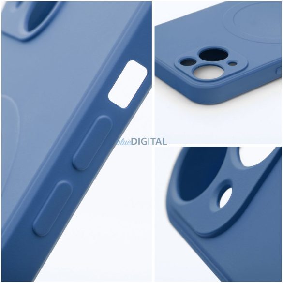 HUSĂ! - SILICONE MAG COVER Carcasă compatibilă MagSafe cu decupaj complet pentru cameră iPhone Air - albastru