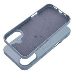   HUSĂ! - Husă SILICONE MAG COVER (gaură mare) compatibilă cu MagSafe pentru IPHONE 17 Air în albastru deschis