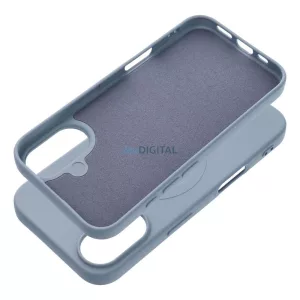 HUSĂ! - Husă SILICONE MAG COVER (gaură mare) compatibilă cu MagSafe pentru IPHONE 17 Air în albastru deschis