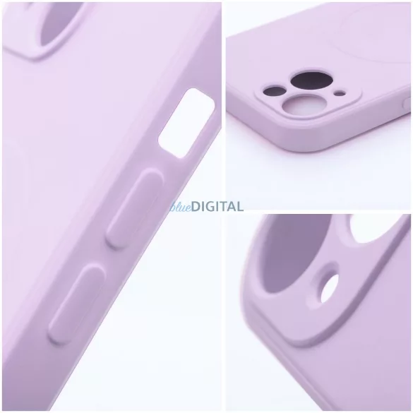 HUSĂ! - SILICONE MAG COVER Carcasă compatibilă MagSafe cu decupaj complet pentru cameră iPhone Air - roz