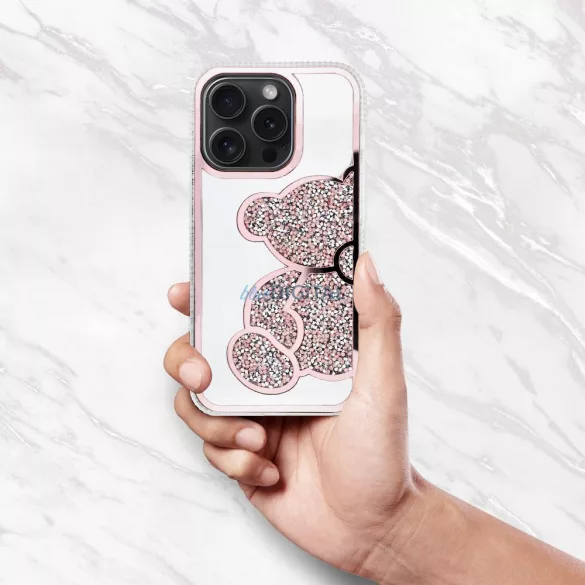 HUSĂ! - Husă TEDDY BEAR pentru iPhone 17 - roz
