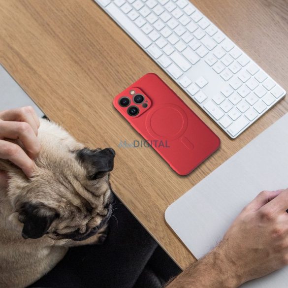 HUSĂ! - SILICONE MAG COVER Carcasă compatibilă MagSafe pentru iPhone Air - roșu