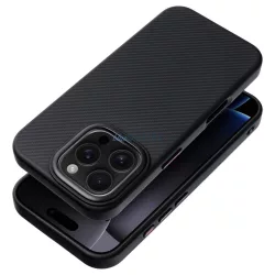   HUSĂ! - Carcasă compatibilă Carbon Elite Mag Cover MagSafe pentru iPhone 17 - negru